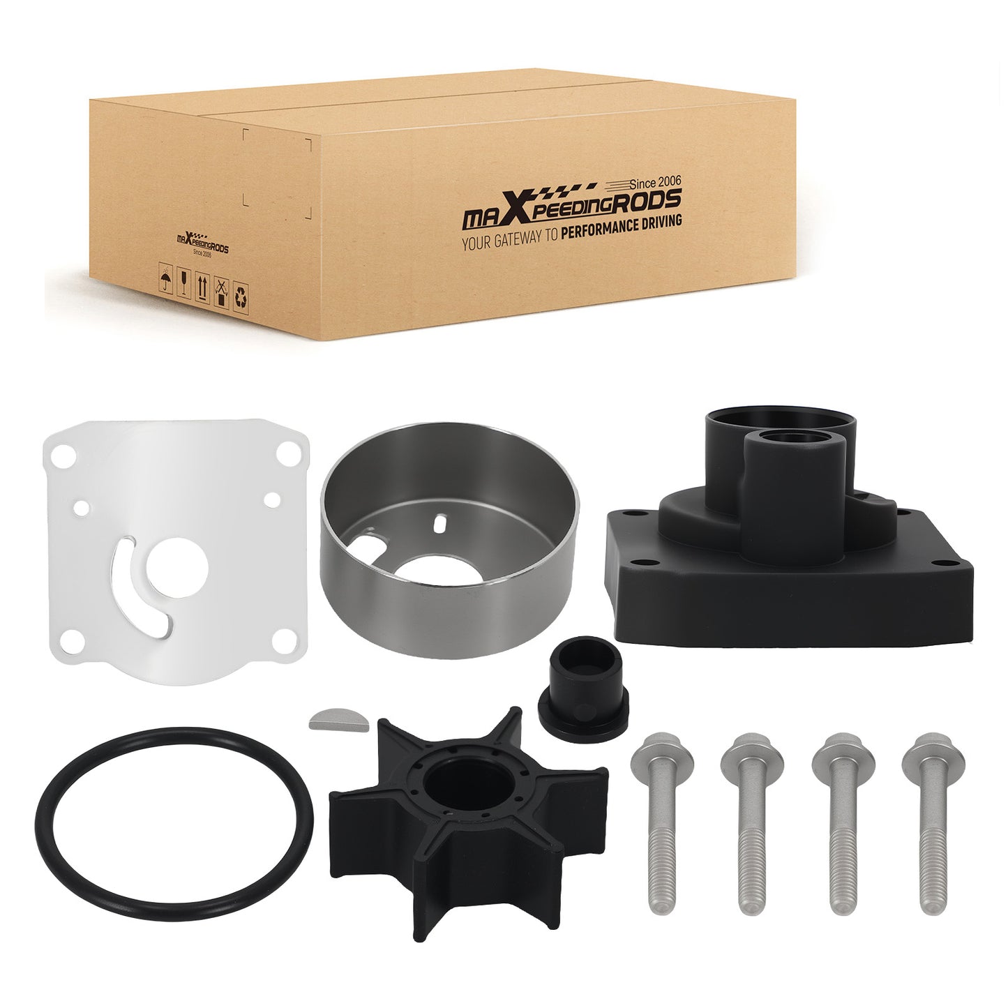 Complete Impeller Kit compatible For Yamaha F25 F25A F25B C30 25-30HP 18-3432