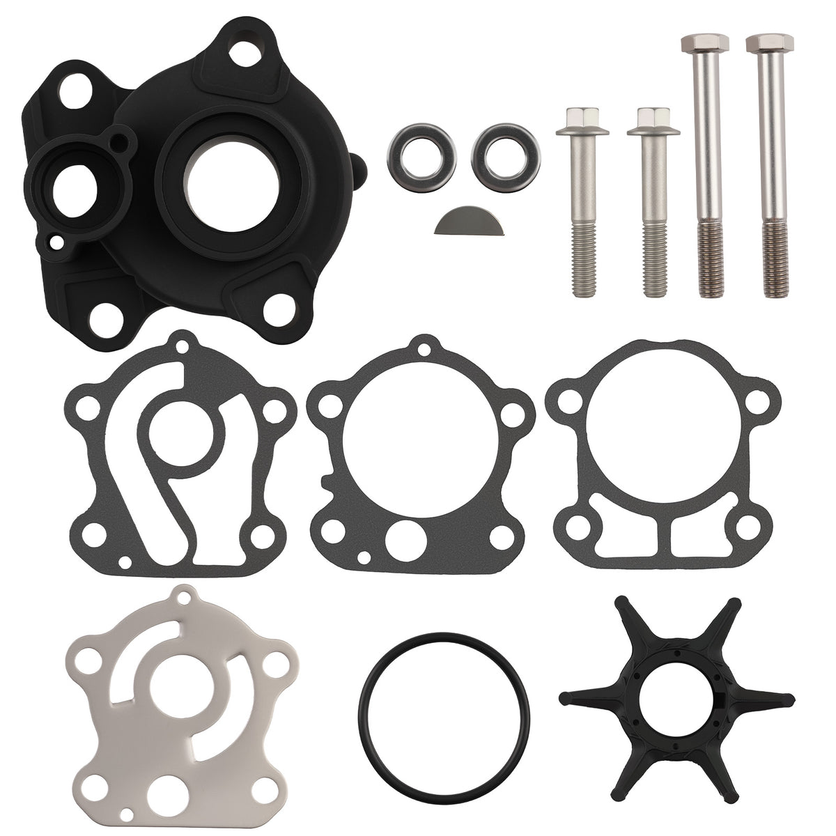 Impeller Kit compatible For Yamaha F80 F90 F100 1999-2017 67F-44311-01-00 18-3409