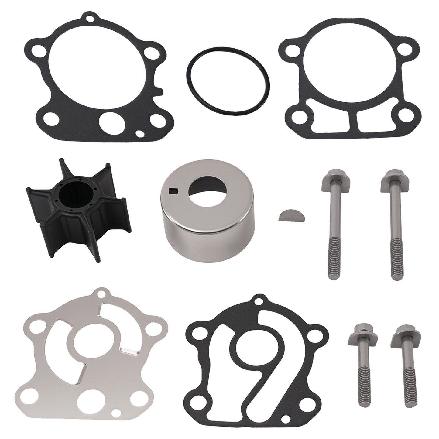 Impeller Kit compatible For Yamaha 2 Stroke 60-90HP 688-44322-00 692-W0078-02-00