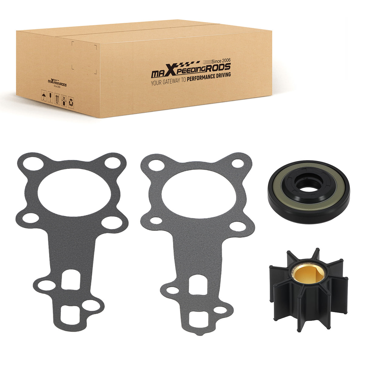 ImpellerGasket Kit compatible For Honda 8HP BF8A Outboard 18-3279 19210-881-A01