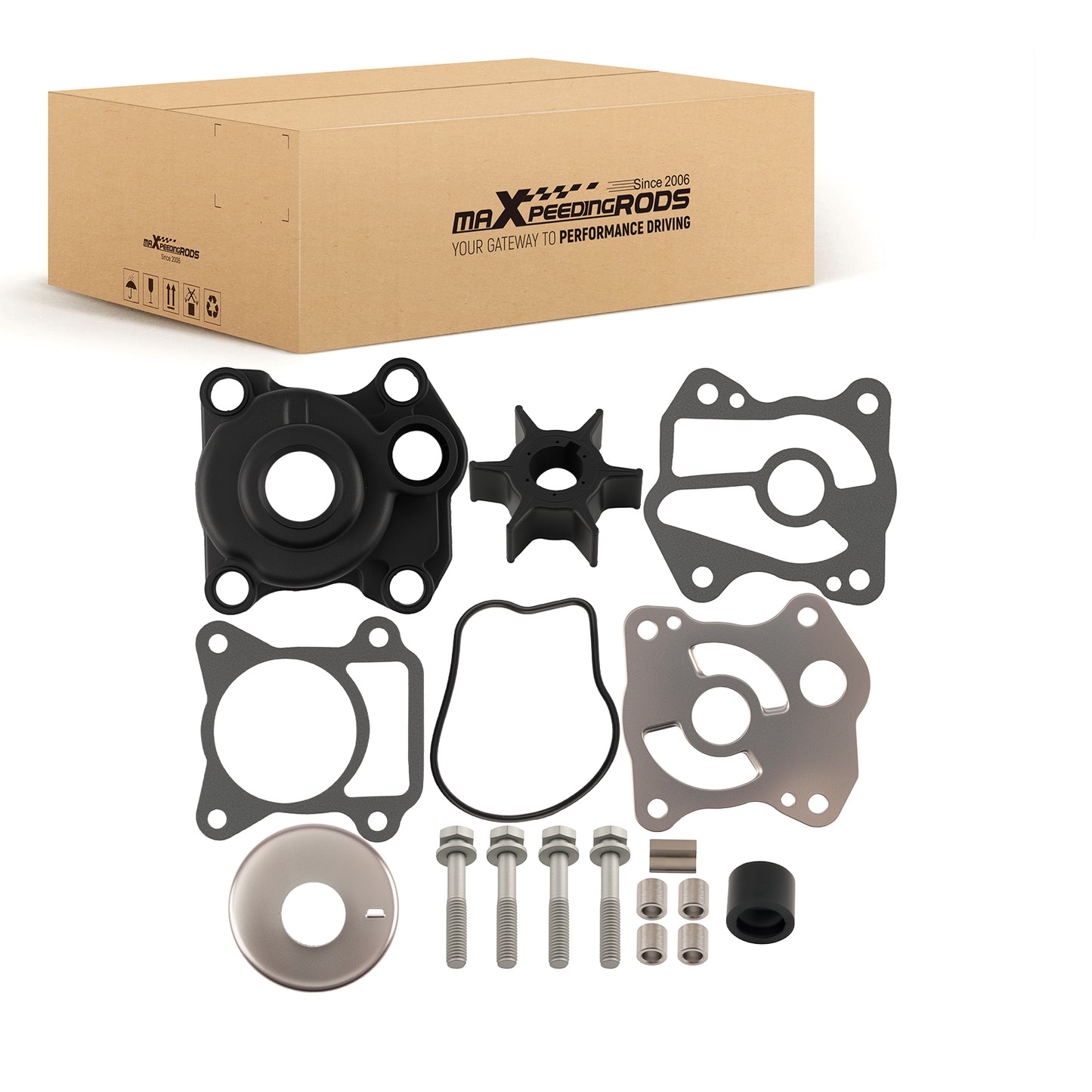 Impeller Cover Kit compatible For Honda 4-Stroke BF40A BF50A 06193-ZV5-020 18-3282