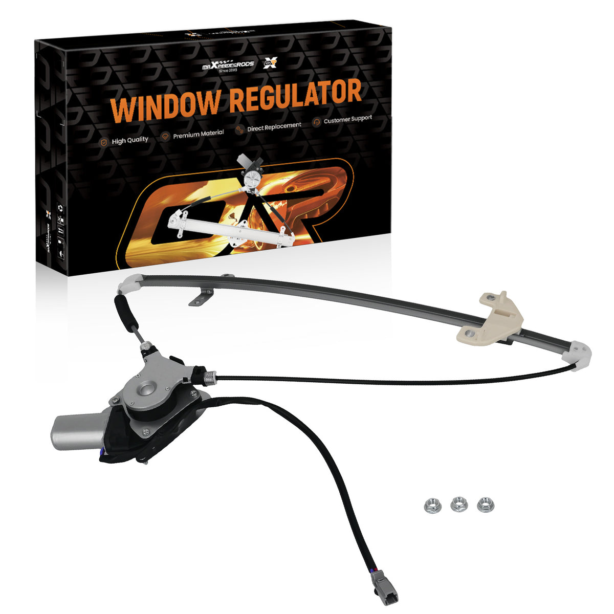 Left Rear Door Window Regulator Assembly compatible For Honda CR-V 02-06 WL44123 with Motor
