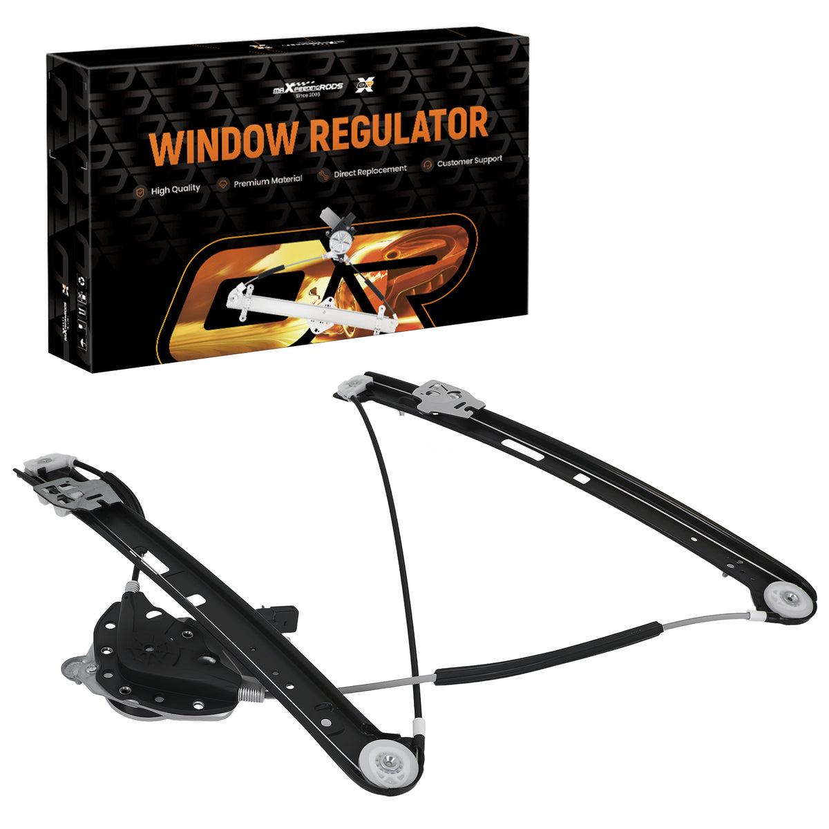 1x Electric Window Assembly Front Right compatible For BMW 320i 330i Sedan 2001-2005 New
