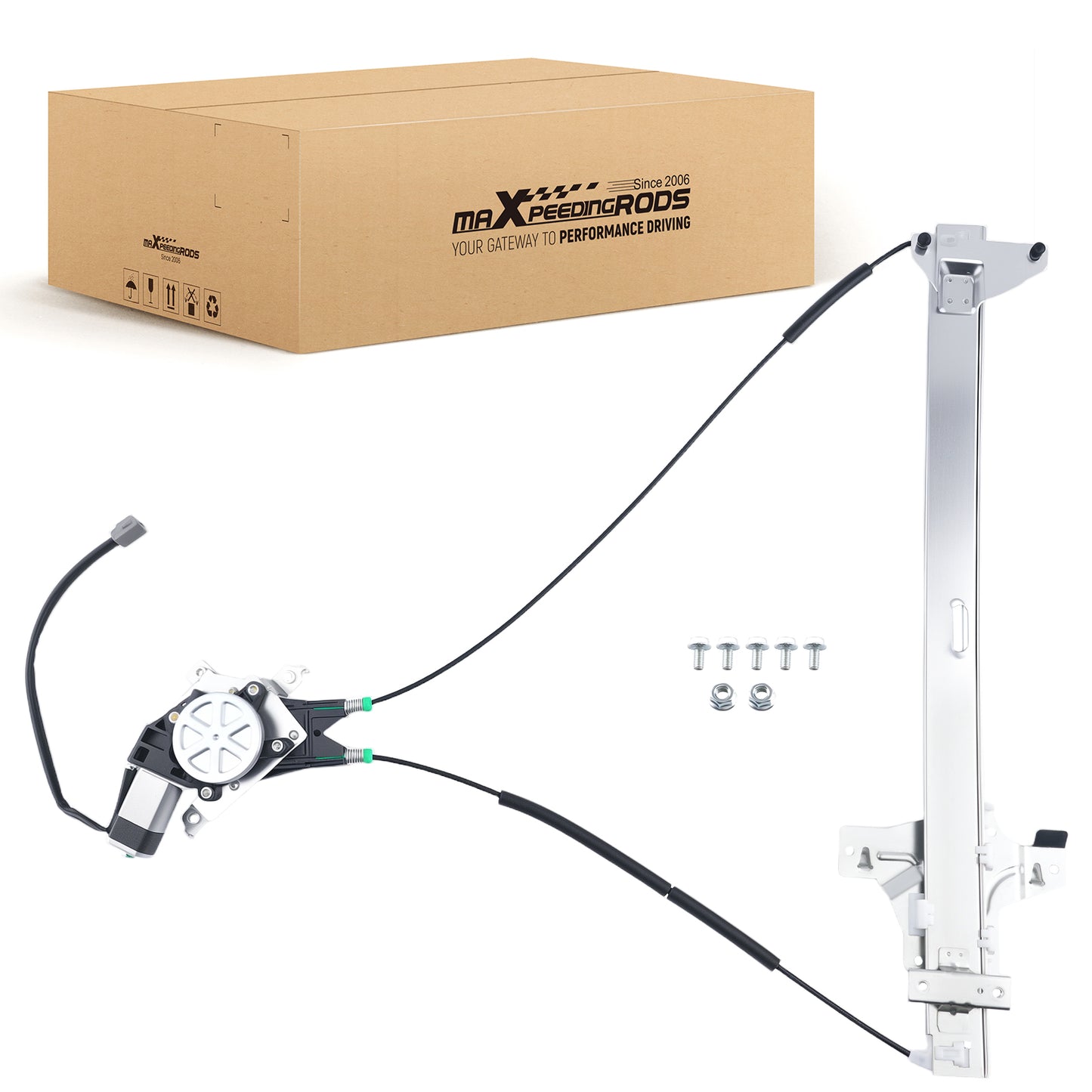 Electric Window Regulator Front Left compatible For Ford E150 E250 E350 Van 92-14 741586