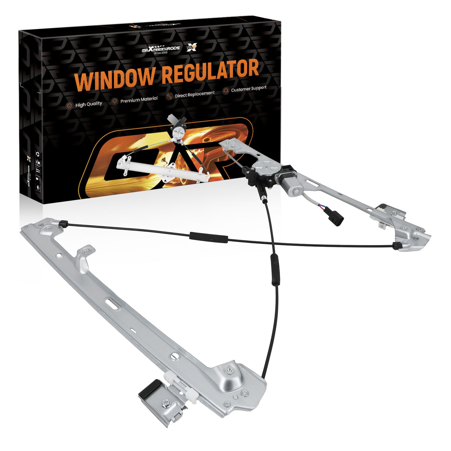Front Left Driver Side Power Window Regulator w/ Motor compatible For Chevy Silverado GMC