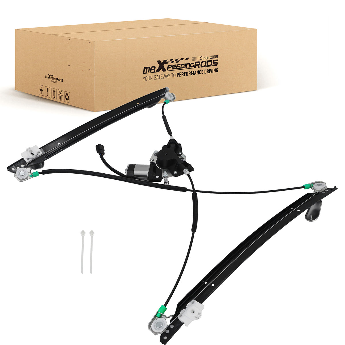 Electric Window Lifter w/ Motor Front Right compatible For Dodge Caravan 2001-2003