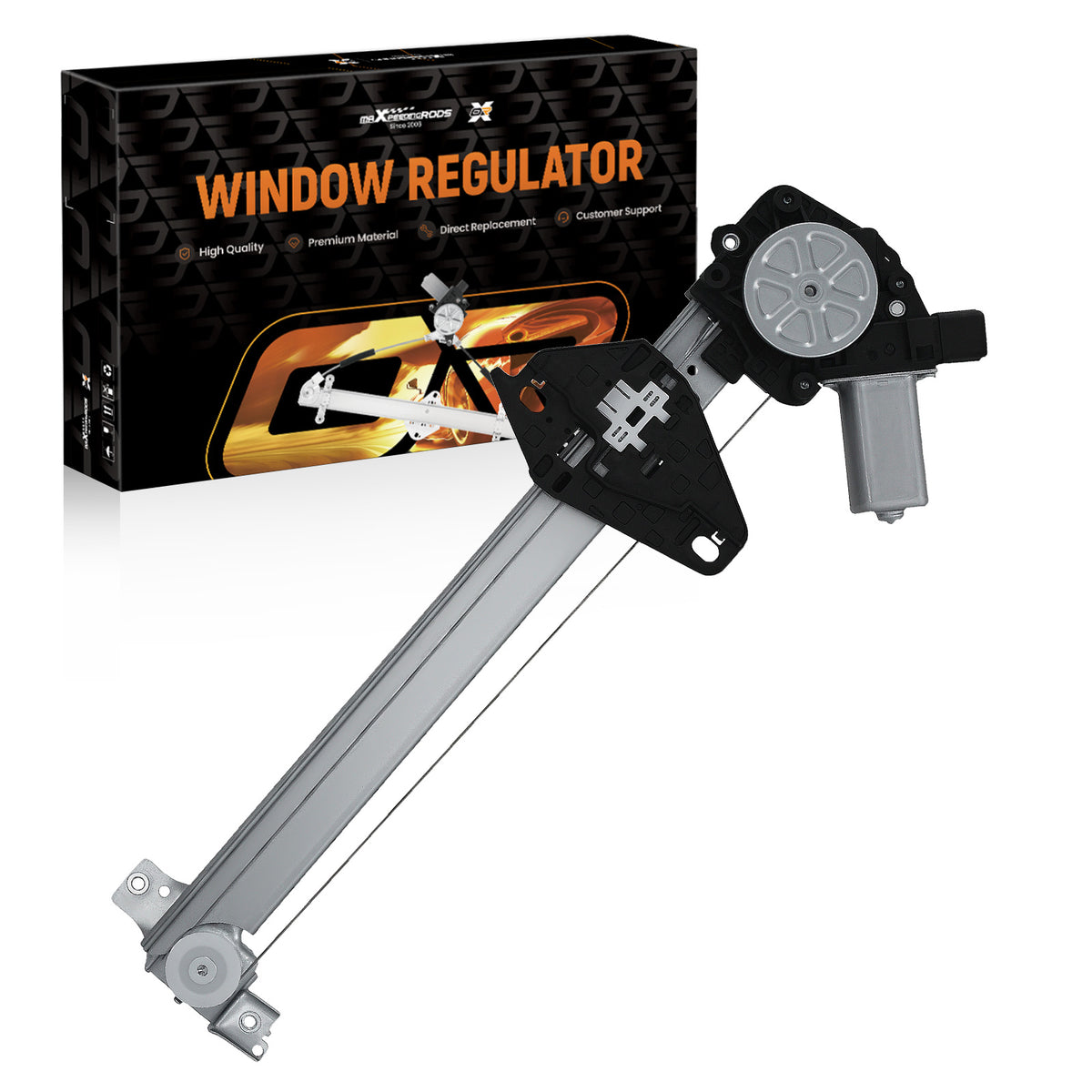 Power Window Regulator w/Motor compatible For Honda Civic Sedan 2006-2011 Rear Left 748-478