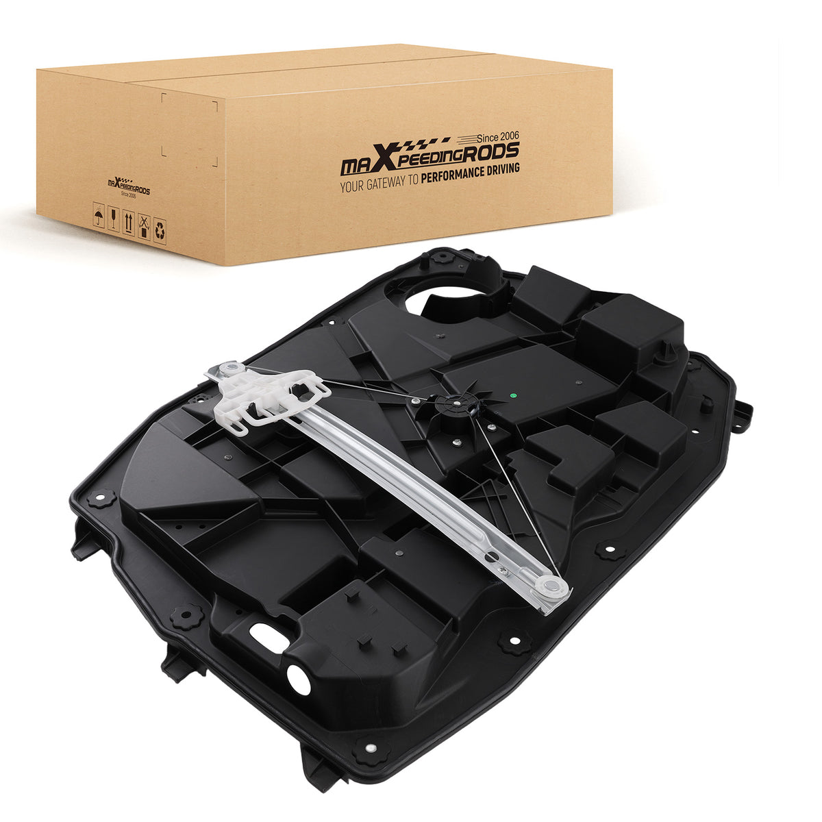 Electric Window Regulator Front Left compatible For Jeep Liberty 2008-2013 748577 w/Motor