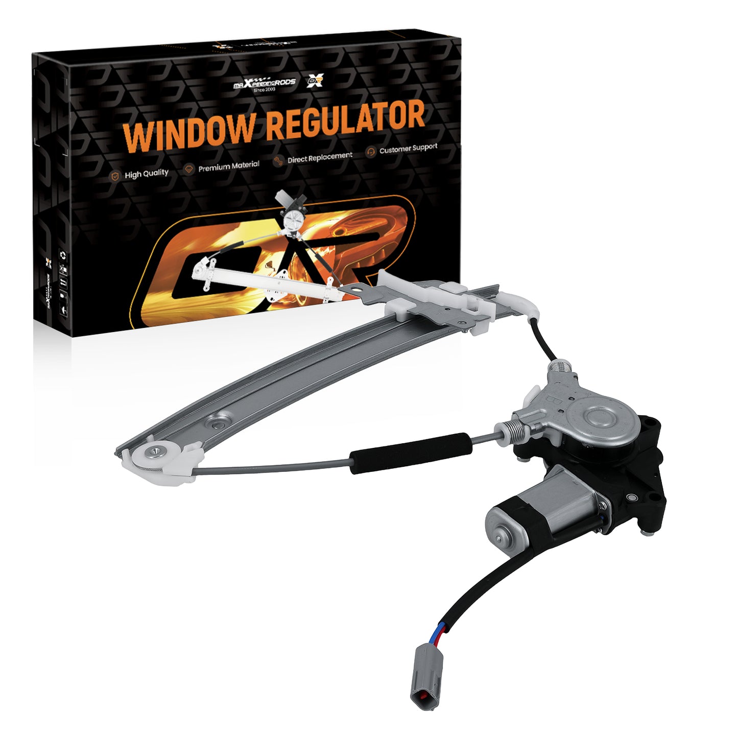 Door Window Regulator Kit compatible For Ford Escape 01-07 Rear Left 6L8Z7827001BA Electric