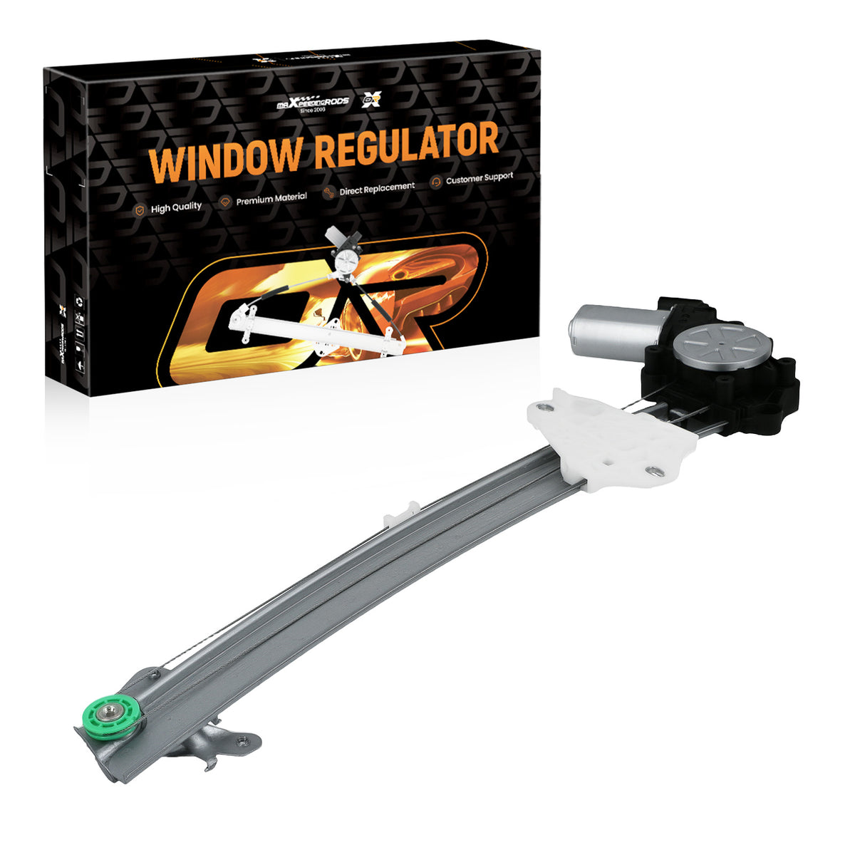 1X Power Window Regulator w/ Motor compatible For Honda Accord Coupe FR 13-17Assembly