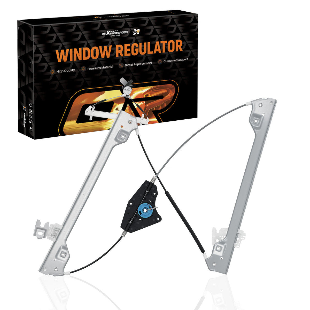 Front Right Power Window Regulator Assembly compatible For Nissan Maxima 09-14 807209DH1A