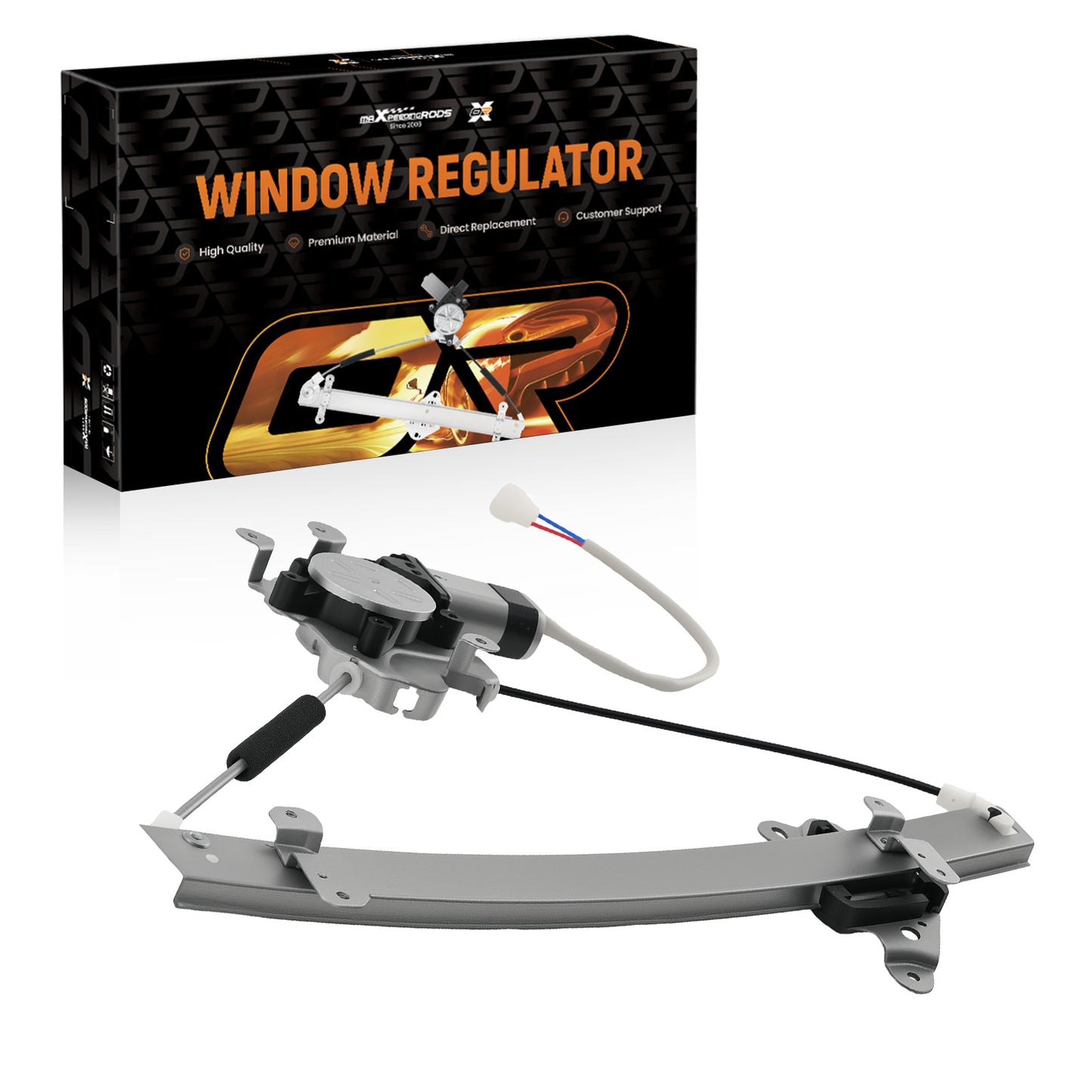 Front Left Side Electric Power Window Regulator compatible For Mitsubishi Lancer 2003-2006