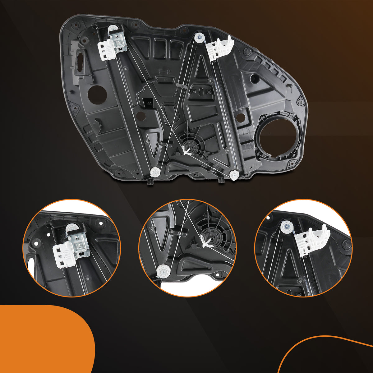 Front Right Passenger Door Window Regulator compatible For KIA Optima 2016-2020  82481D4000