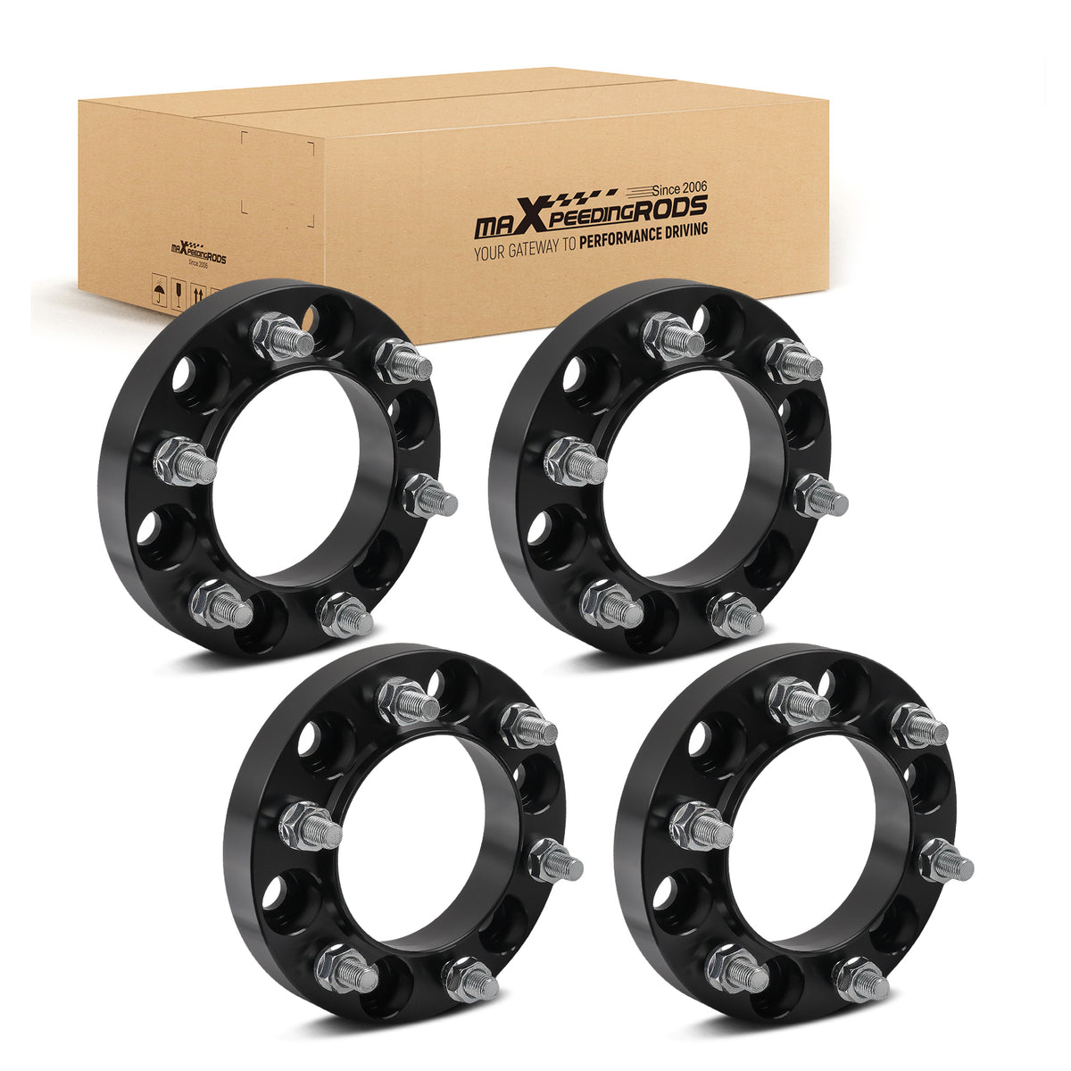 1 Inch Billet Wheel Spacers compatible For Toyota 4Runner/Tacoma/FJ/Compatible For Tundra 6x5.5 1996-2022