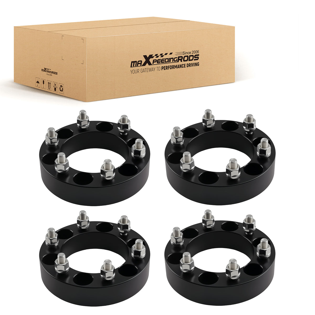 1.5 Hub Centric Spacers compatible For Lexus GX460 GX470 compatible For Toyota 4Runner 6x139.7mm M12x1.5