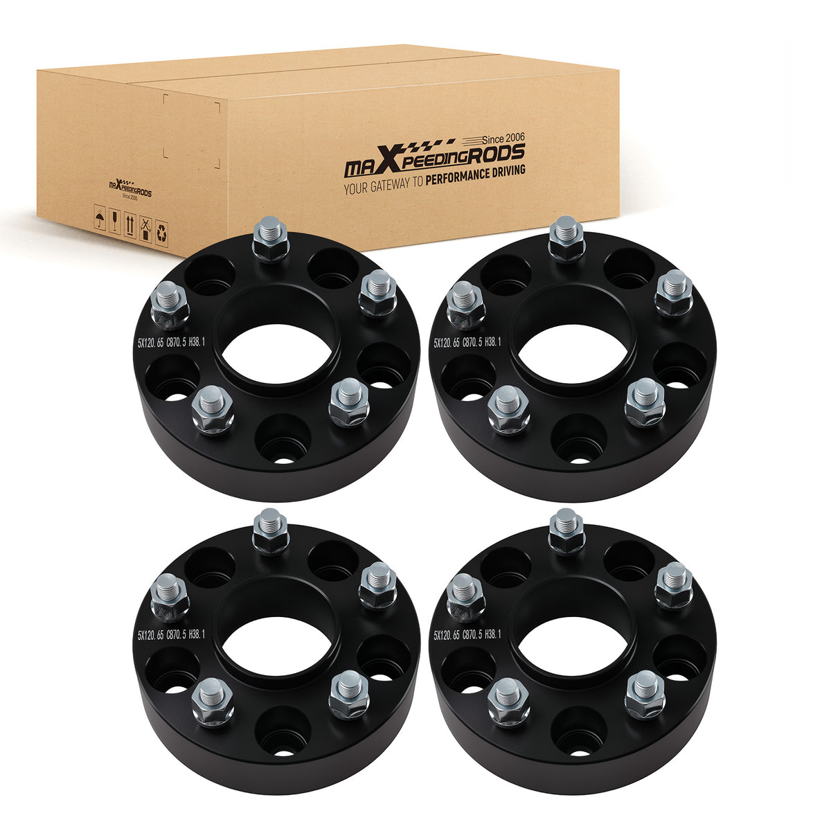 1.5 inch Hub Spacers compatible For Buick Riviera Cadillac Eldorado 1979-1985 70.5mm