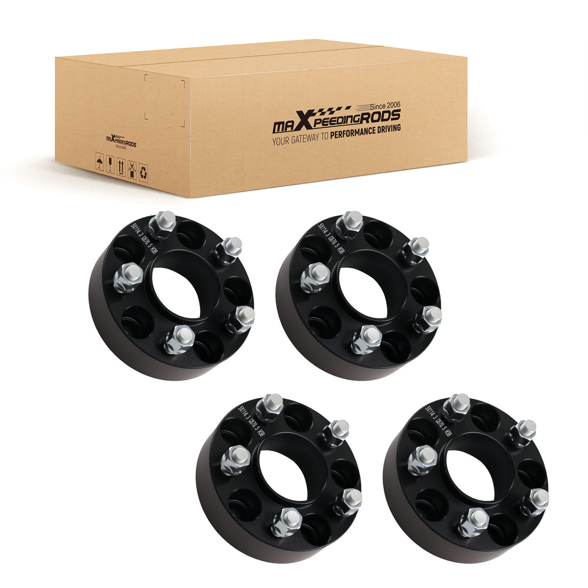1.5 Inch Wheel Spacers compatible For Ford Mustang Edge Explorer Crown Victoria 1964-2014