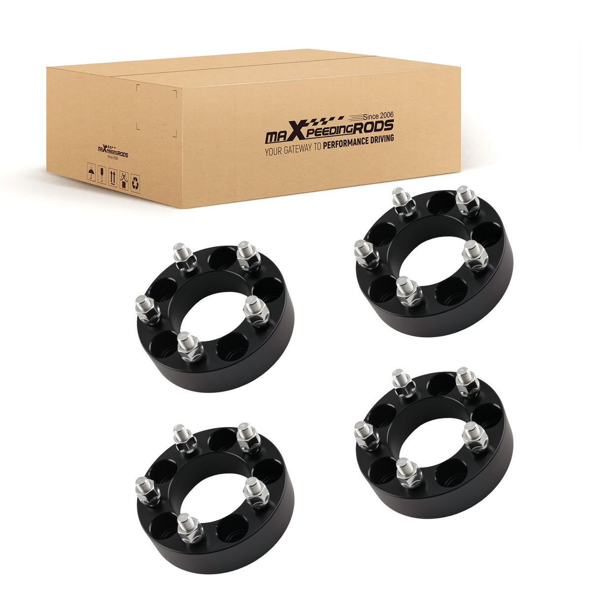 1.5 T6 6061 Wheel Spacers compatible For Mercury Mountaineer compatible For Marauder 1999-2010 5x4.5