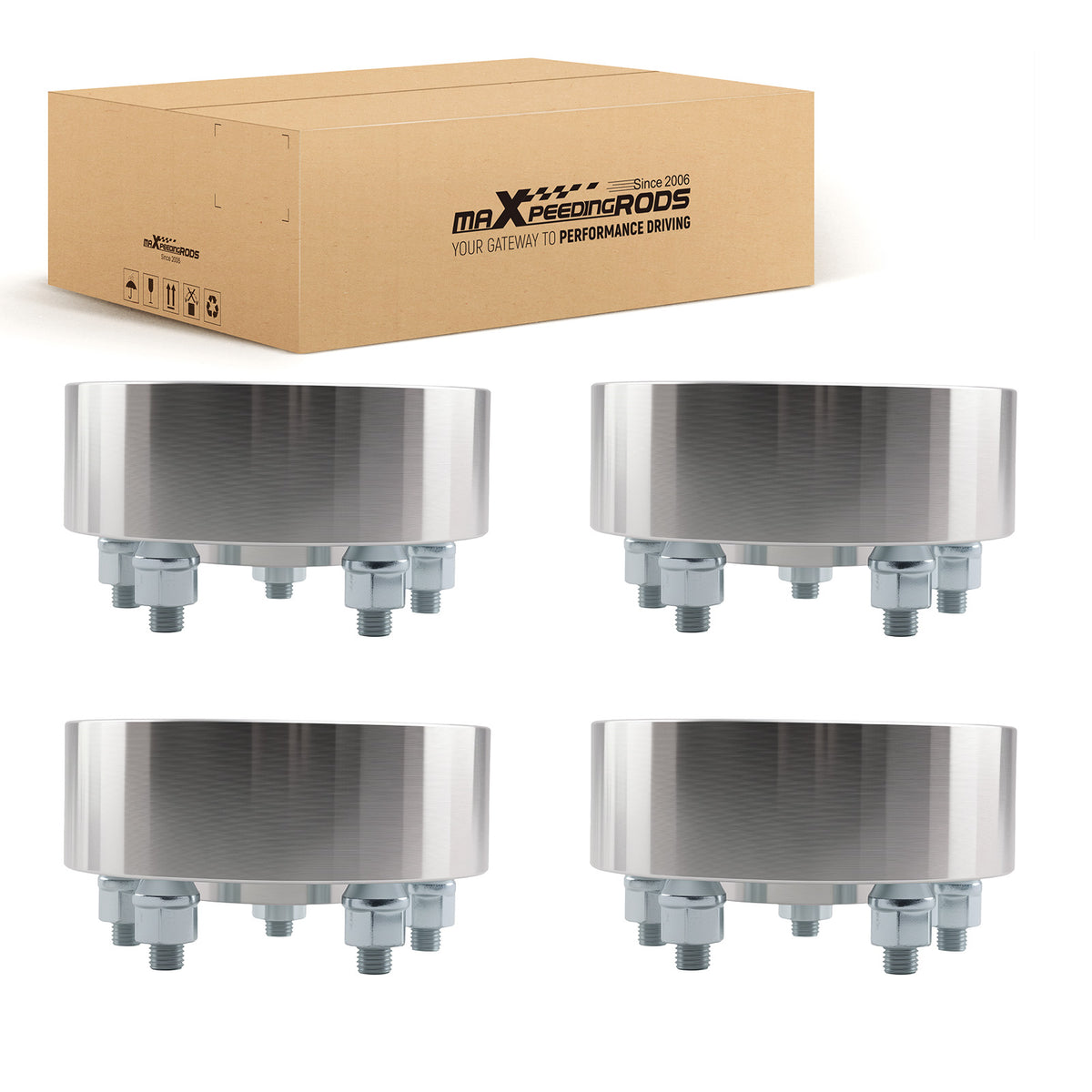 2 Inch 5x114.3 Wheel Spacers compatible For Ford Crown Victoria compatible For Mustang 1992-2014 M12x1.5