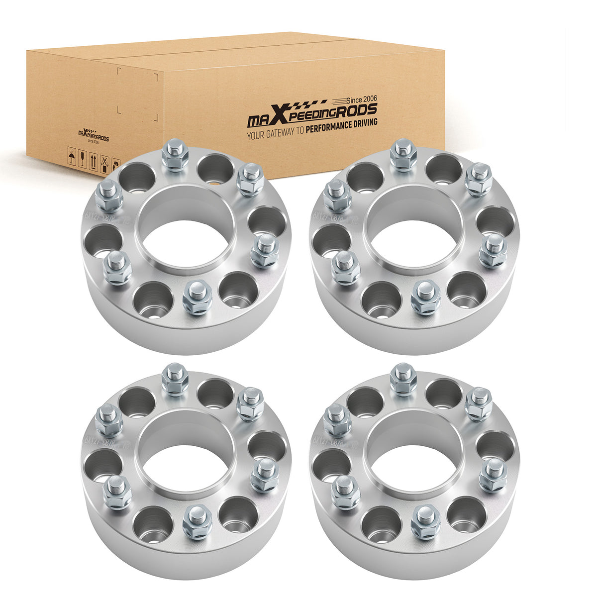 2 inch Billet Hub Wheel Spacers compatible For Chevy SSR compatible For GMC Envoy XL 6x5 78.1mm 2002-2009