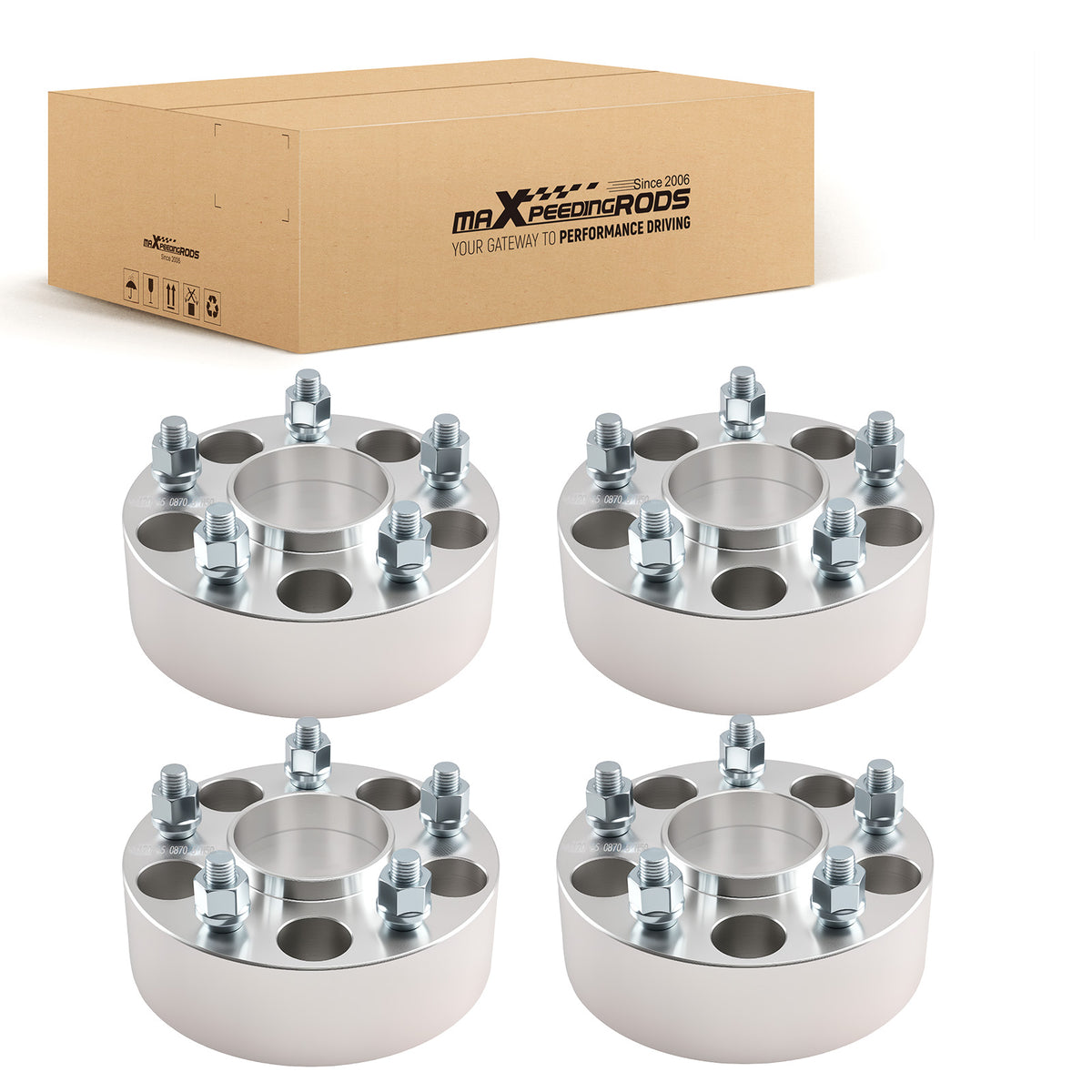 2 inch 5x120.65mm Wheel Spacers compatible For Pontiac GTO Trans Am 1964-1997 M12x1.5