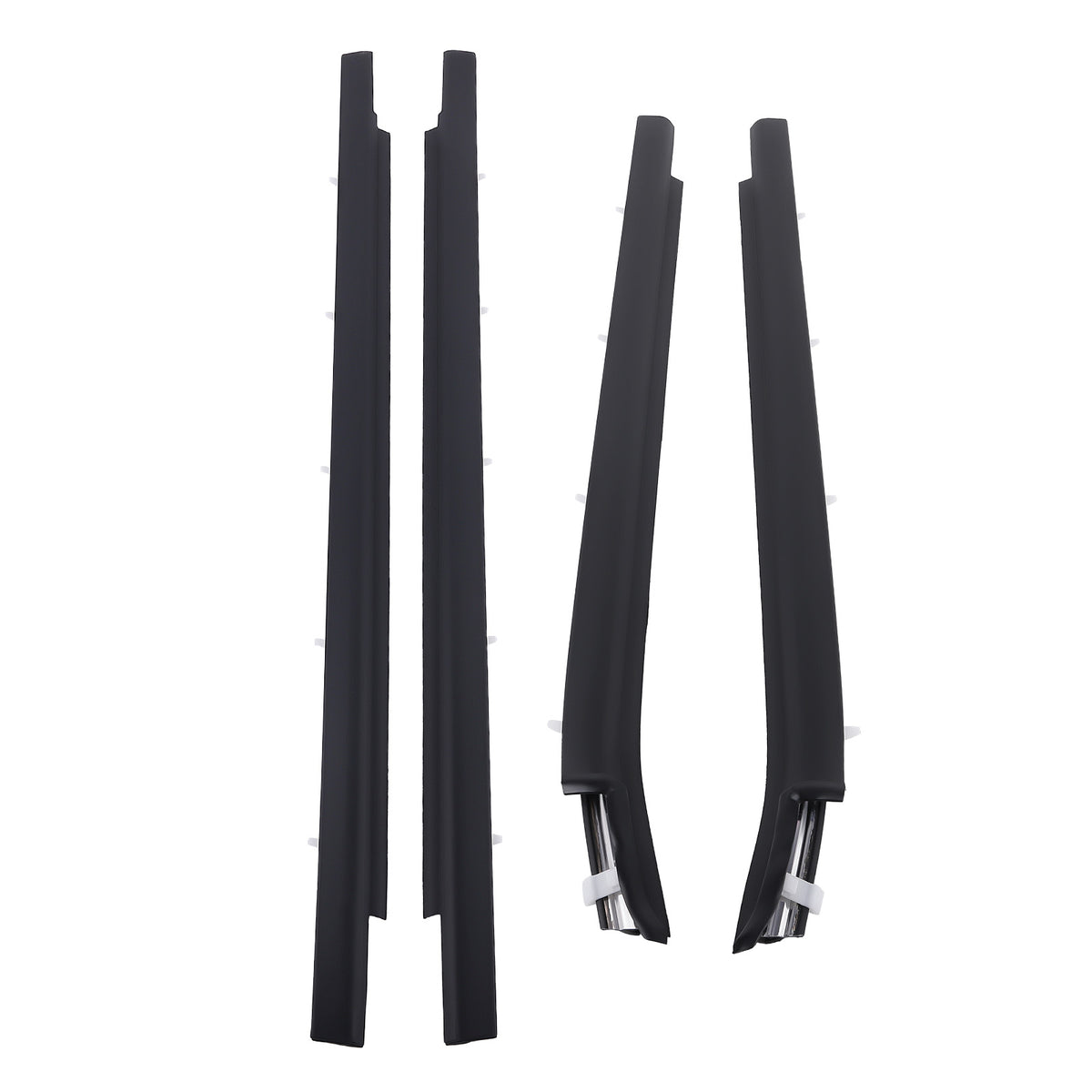 4pcs Door Window Moulding Trim  Weatherstrip Kit compatible For Toyota Tundra 2000-2006