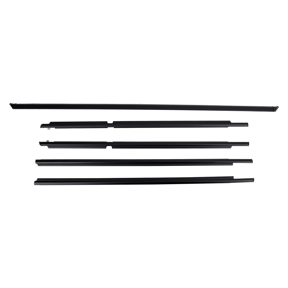 Outer Door Window  Weatherstrip Seal Belt 5pcs Kit compatible For Toyota 4Runner 2003-2009