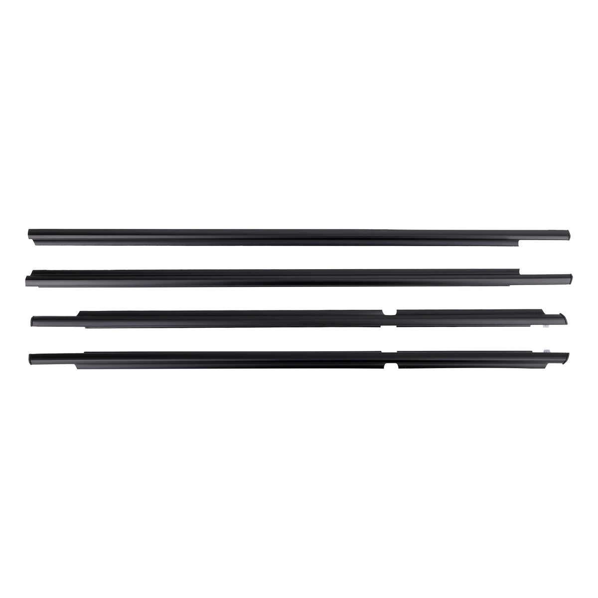 4x Outer Window  Weatherstrip Molding Trim Seals compatible For Toyota 4Runner 2003-2009