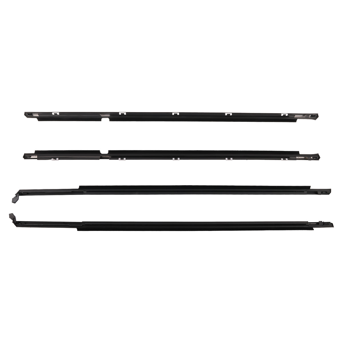 Door Belt Molding  Weatherstrip 4x Kit compatible For Toyota Corolla 1995 1996-2001 2002