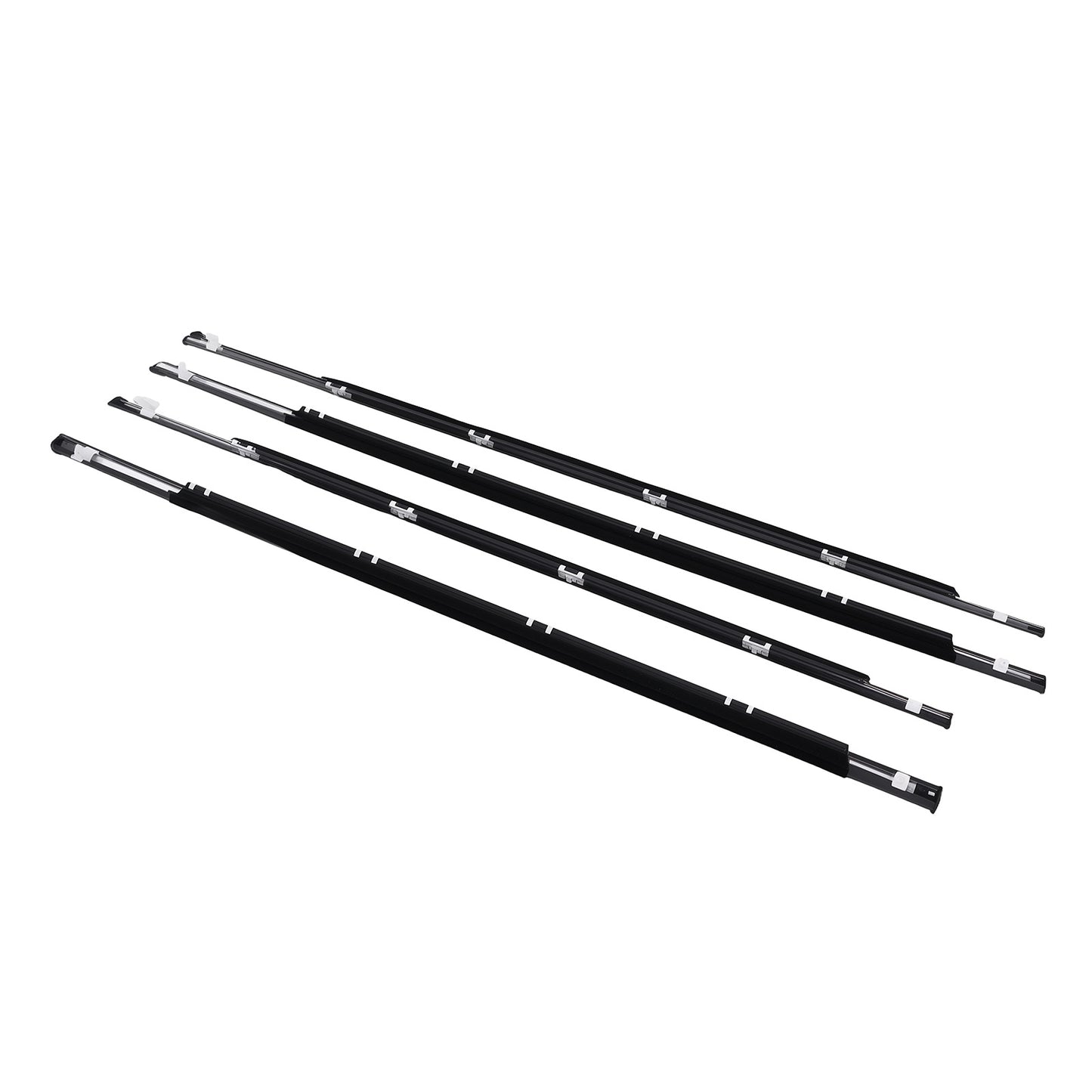 4pc Door Belt  Weatherstrip Assembly compatible For Honda Civic Sedan 1992-95 72450-SR4-003