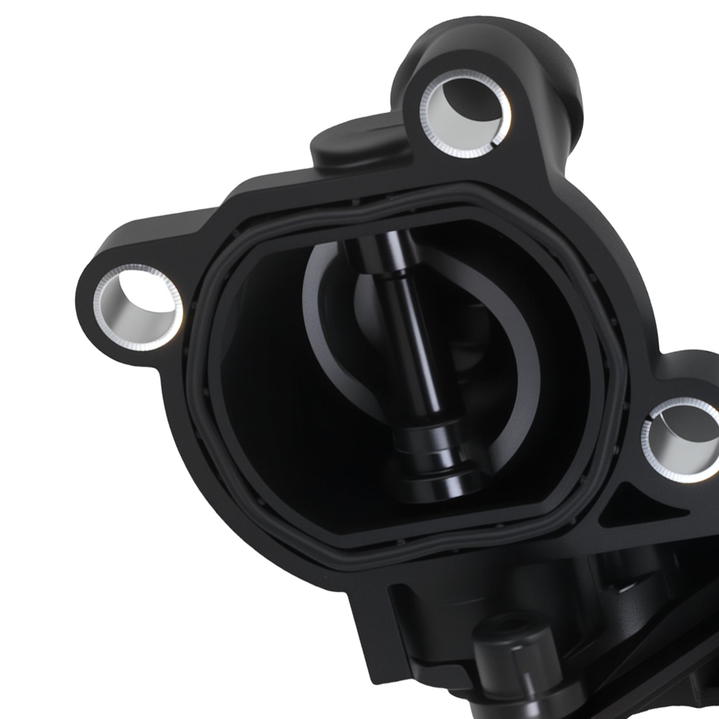 Advanced Thermostat Assembly compatible for Audi A6 A7 compatible for VW Touareg 12-16 059121737AM Black