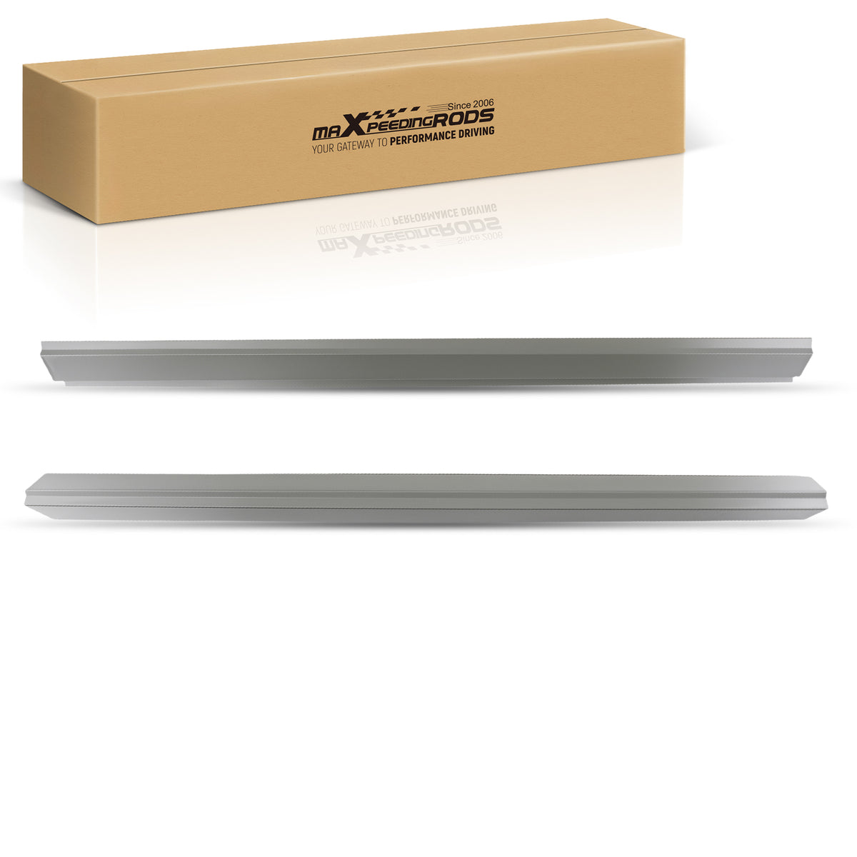 Rocker Panel Pair compatible For Chevy Silverado GMC Sierra Crew Cab 4 Door 2014 2015 2016
