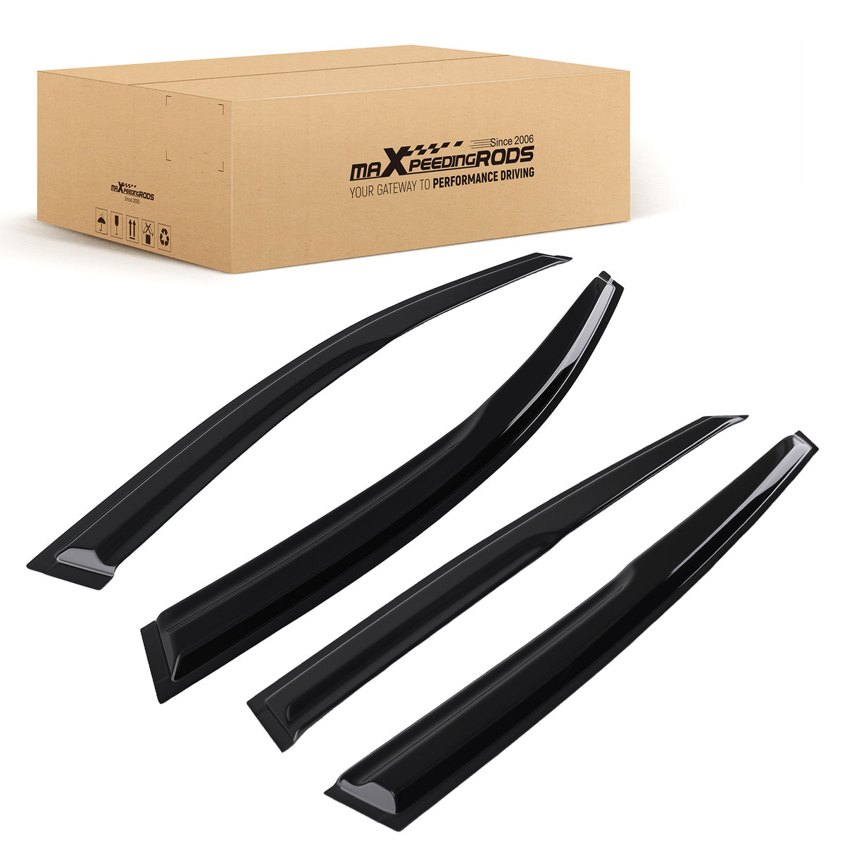 Rain Guard compatible For Vent Window Visor compatible For Kia Optima 2011-2015 Black Outside Mount