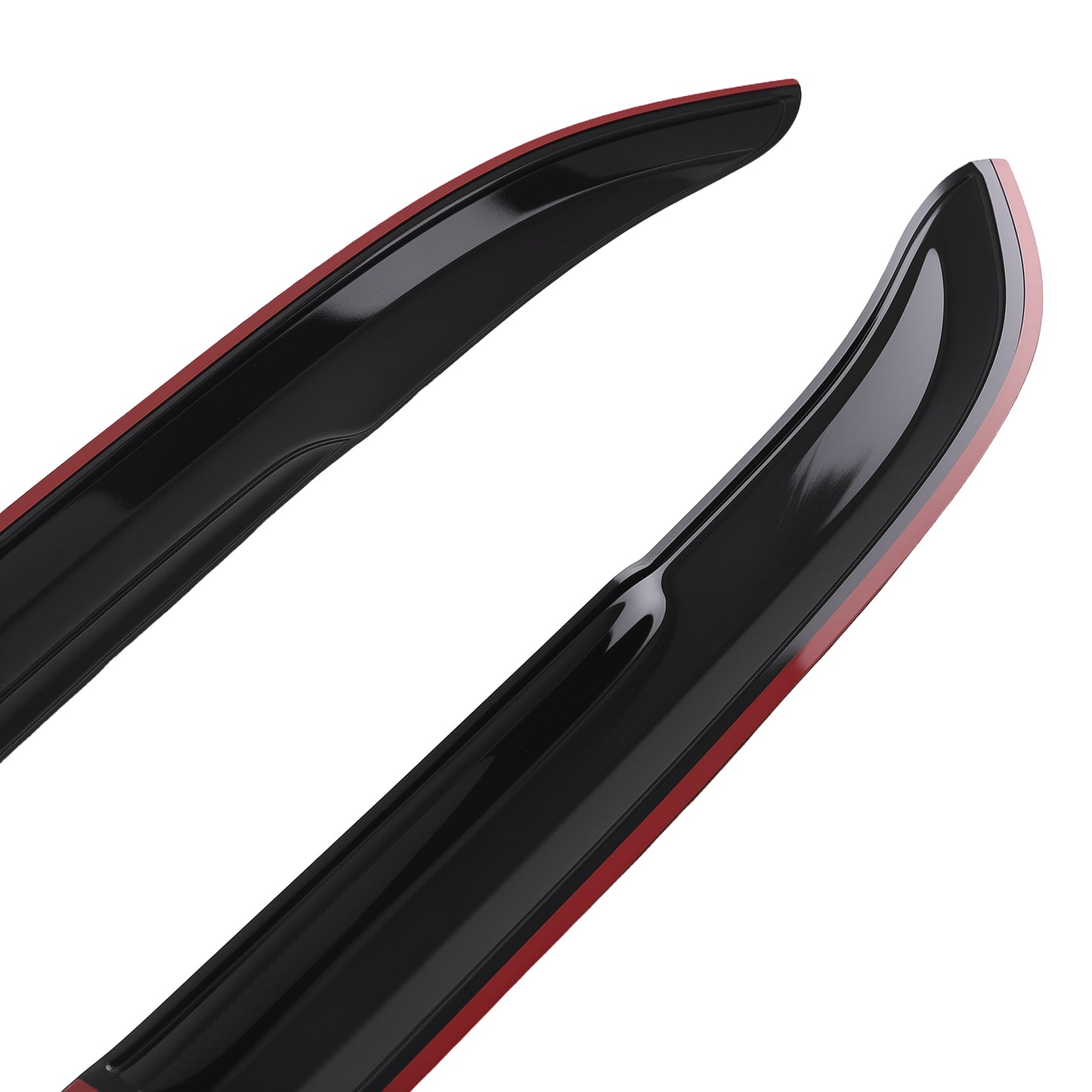 4xWindow Visor Guard Window Set compatible For Honda Accord 1998-2002 Black Outside Mount