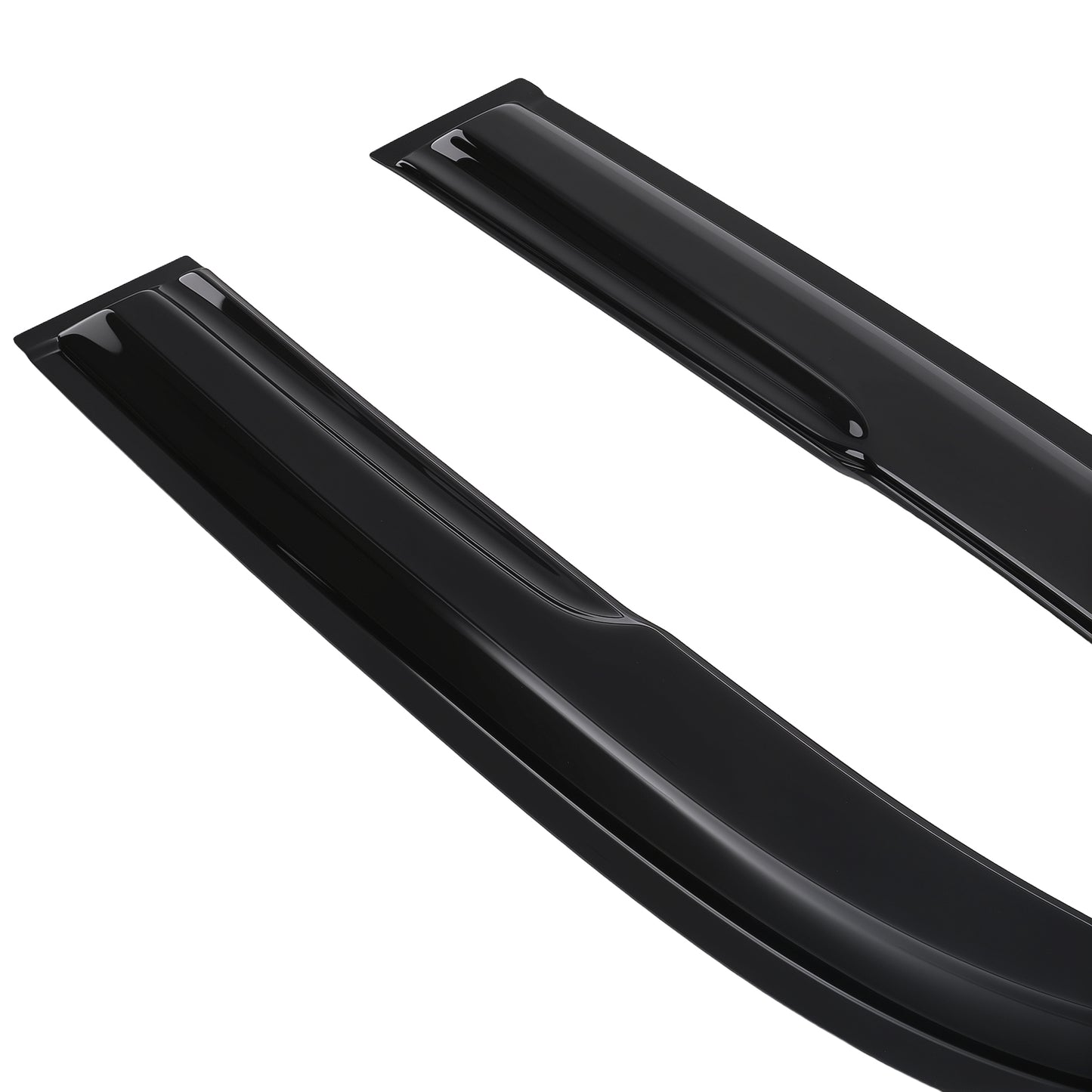 4xWindow Visor Guard Window Set compatible For Honda Accord 1998-2002 Black Outside Mount