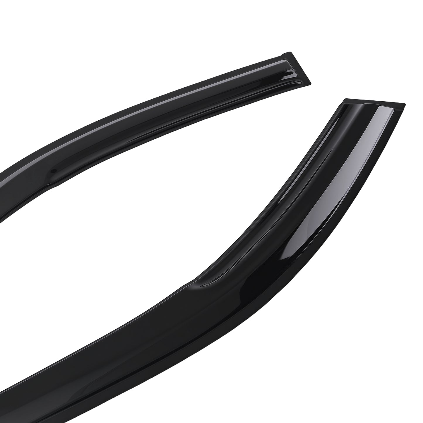 4xWindow Visor Guard Window Set compatible For Honda Accord 1998-2002 Black Outside Mount