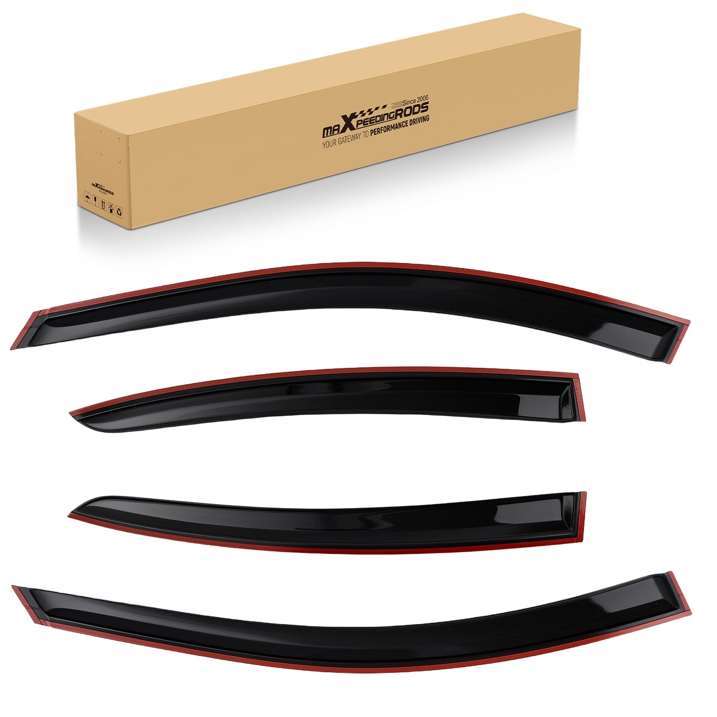 Rain Guard Window Visor compatible For Vent compatible For Chevy Cruze 2011-2015 2.5mm 4Pcs Black