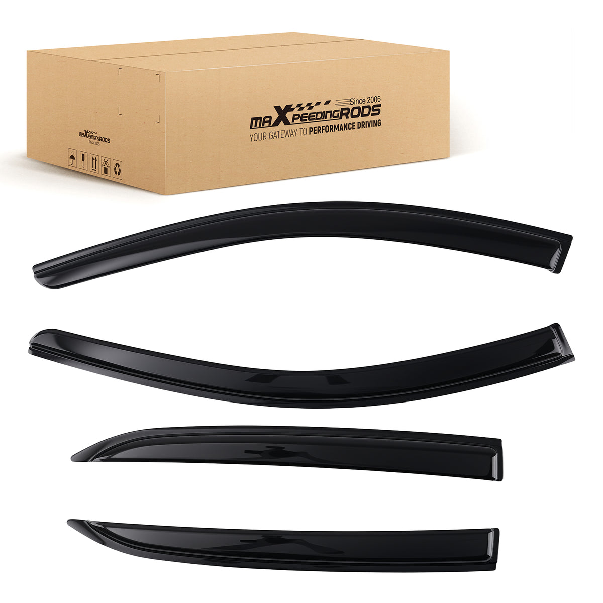 Rain Deflector Window Visor compatible For Chevrolet Equinox 2018-2024 Adhesive 4Pcs