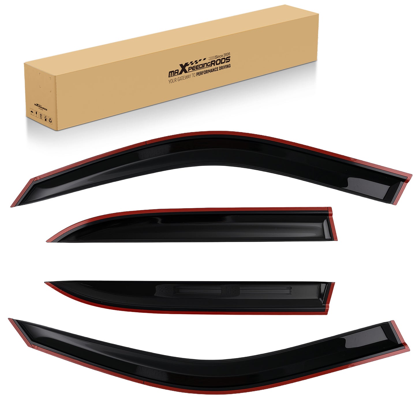 4Pcs Acrylic Window Visor compatible For Honda Civic Sedan 1996-2000 Rain Guards compatible For Vent