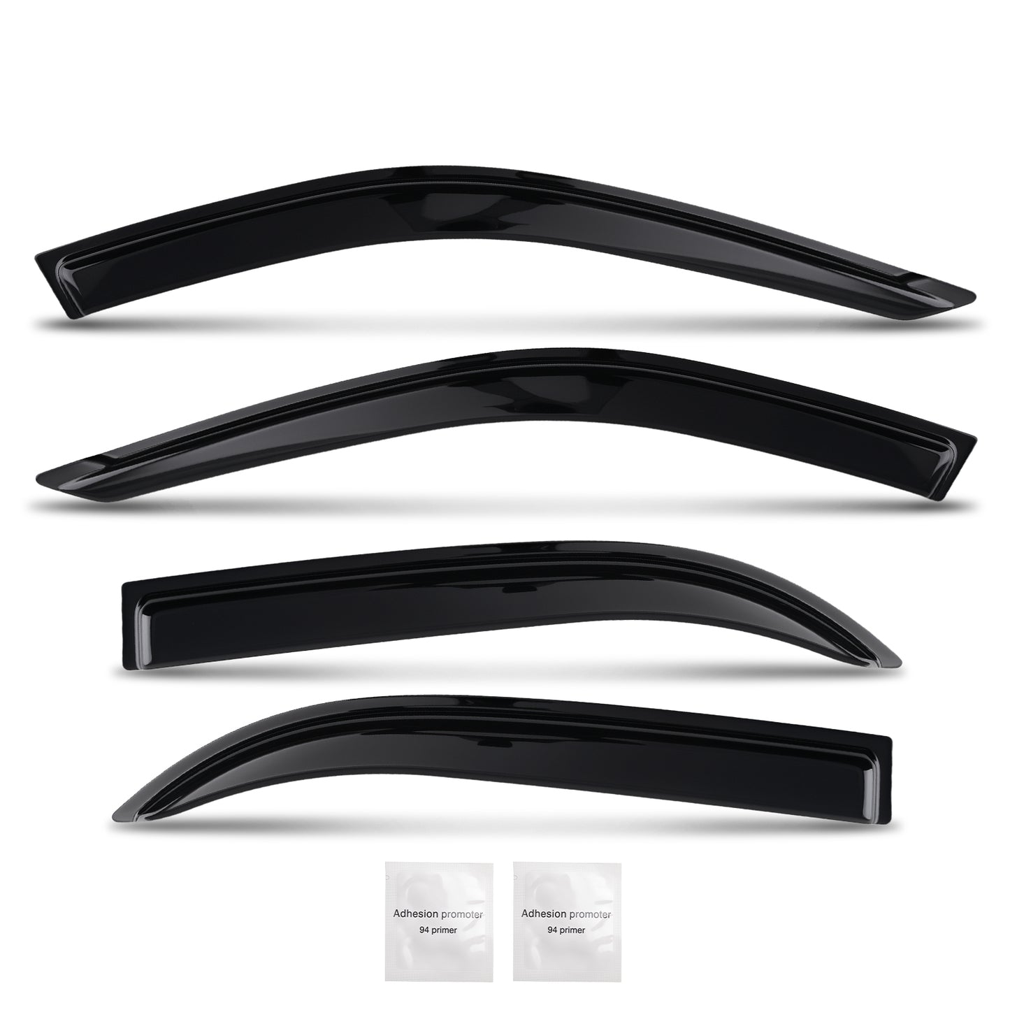 Car Rain Deflector compatible For Toyota Corolla 1993-1997 Window Visor Acrylic 4Pcs