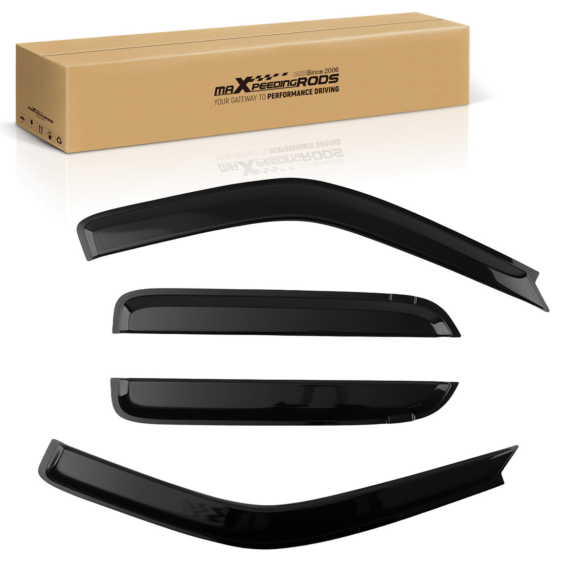 Rain Guard Visor Deflector compatible For Honda CRV 1997-2001 Front Rear 2.5mm