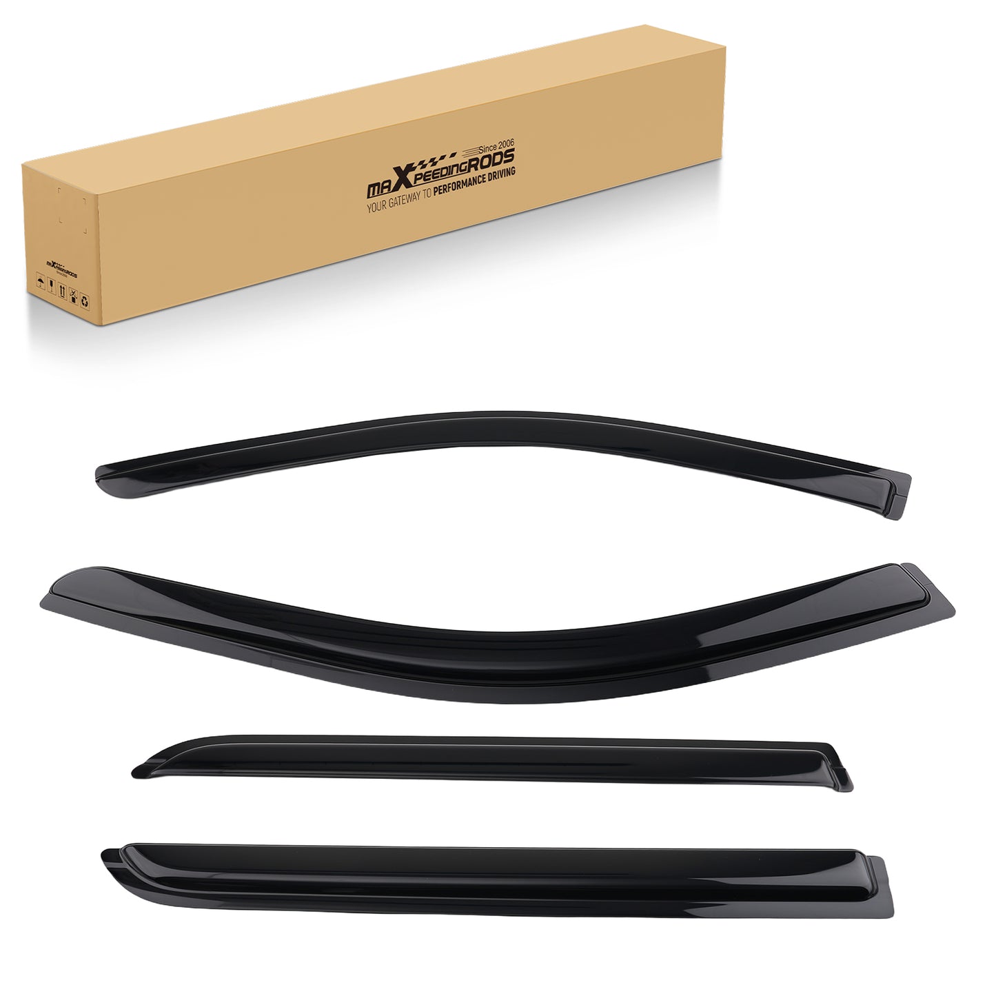 4Pcs Acrylic Window Visor compatible For Dodge Durango 2011-2024 Rain Guards Deflectors