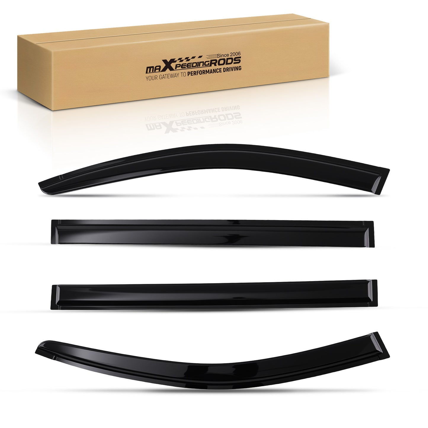 Wind Deflector Window Visor compatible For Dodge Grand Caravan 2008-2020  Outside Mount