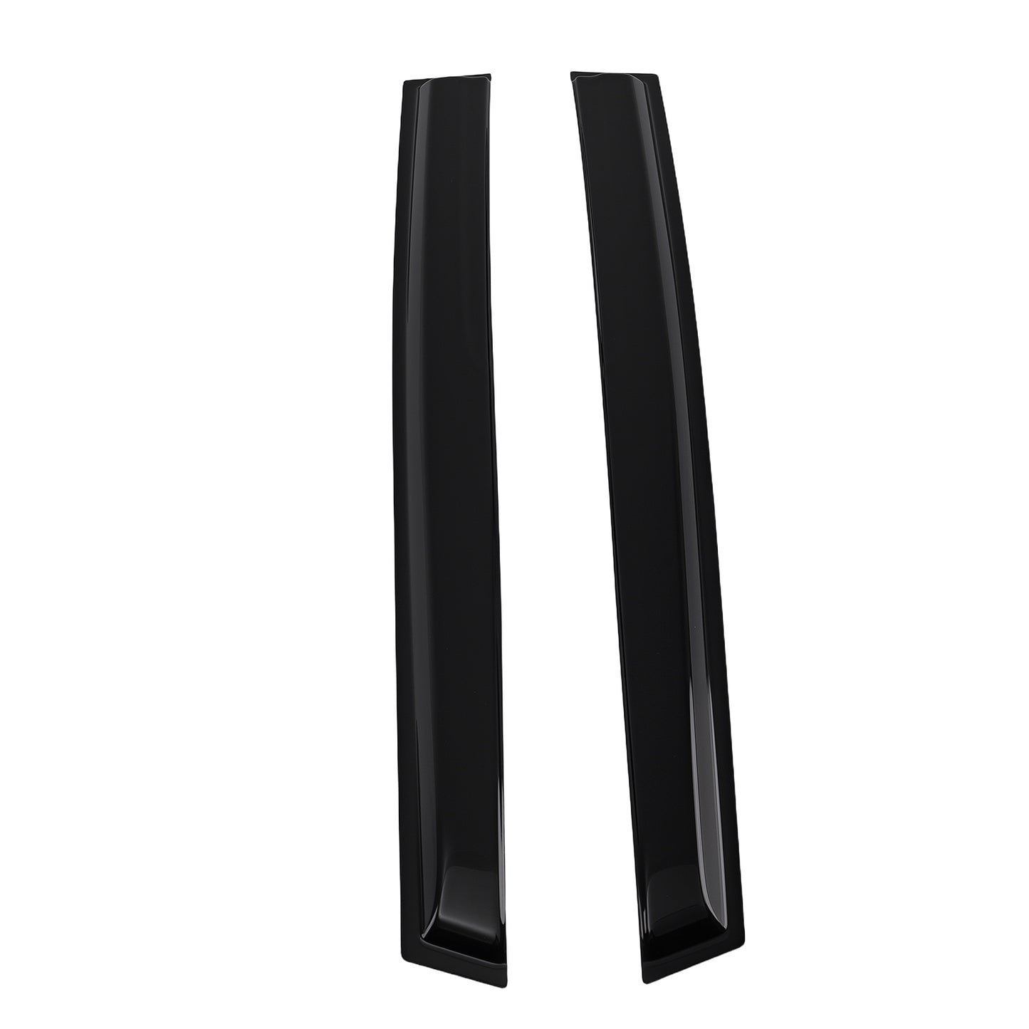 4pc Window Visors Wind Rain Deflector Guards compatible For Ford Escape 2013-2019 Black Set