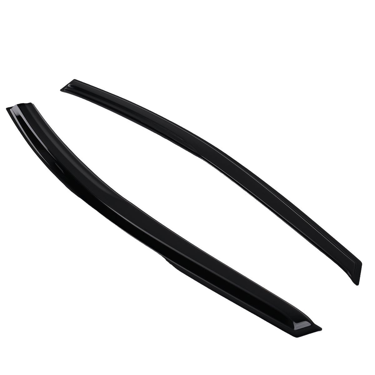 4pc Window Visors Wind Rain Deflector Guards compatible For Ford Escape 2013-2019 Black Set