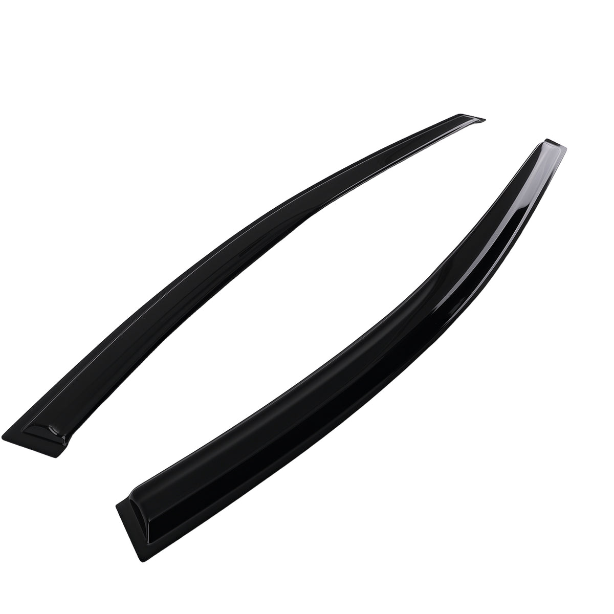 4pc Window Visors Wind Rain Deflector Guards compatible For Ford Escape 2013-2019 Black Set