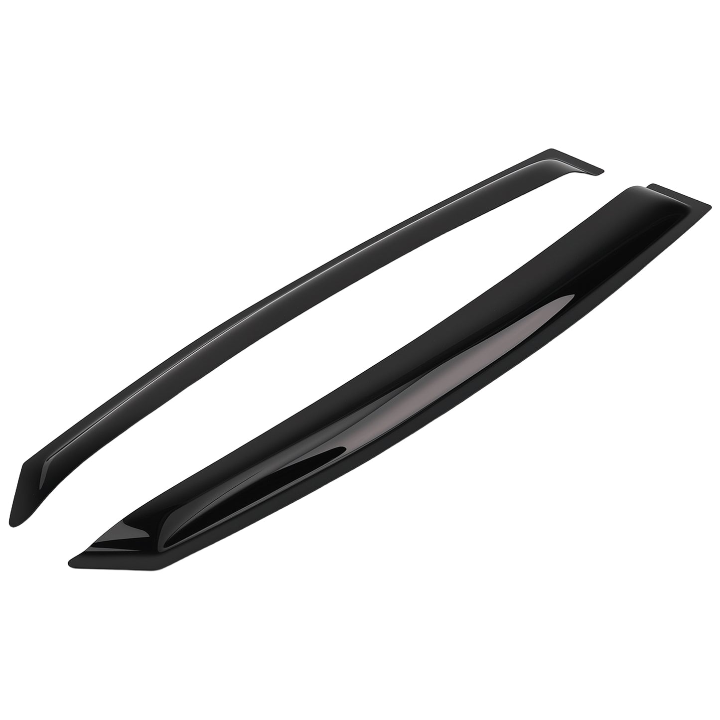 4pc Side Window Deflectors Set compatible For Hyundai Accent Sedan 18-22 Black Rain Guards