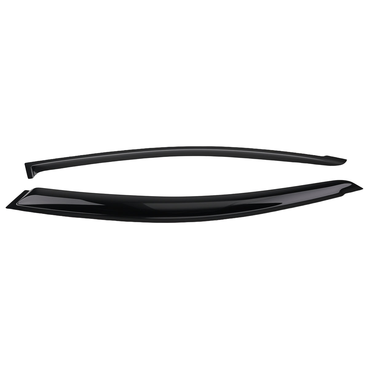 4pc Side Window Deflectors Set compatible For Hyundai Accent Sedan 18-22 Black Rain Guards