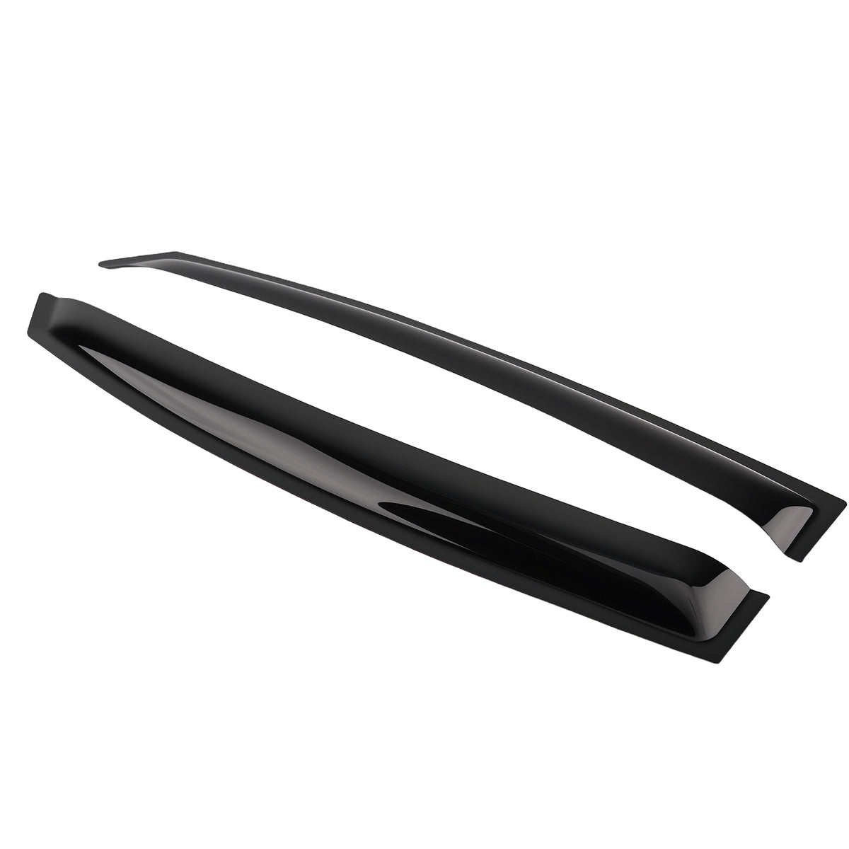 4pc Side Window Deflectors Set compatible For Hyundai Accent Sedan 18-22 Black Rain Guards