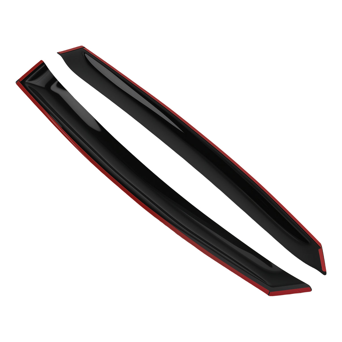 4pc Side Window Deflectors Set compatible For Hyundai Accent Sedan 18-22 Black Rain Guards